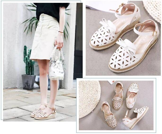 laser cut fashion sandals