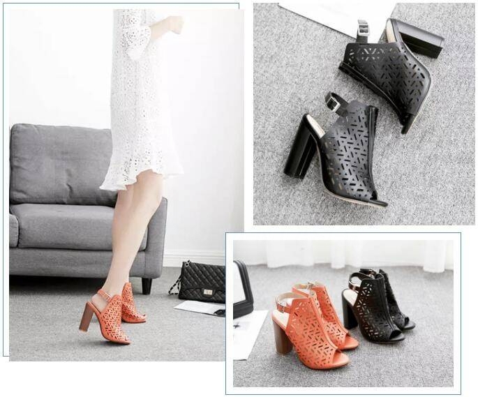 laser cut fashion sandals